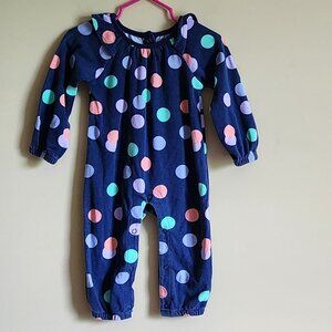 Lullaby Baby Colorful Polka Dot Outfit In Sizes 3-6 And 6-9 Months